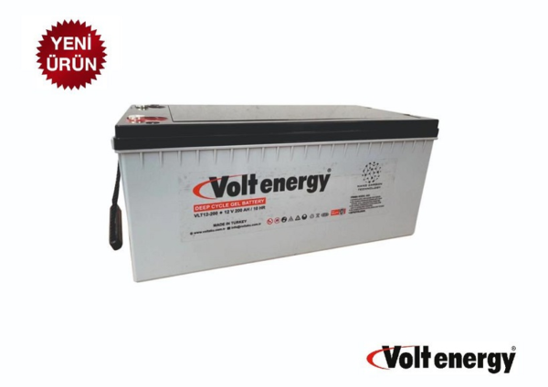 12 V 200 Amper Deep Cycle Carbon Jel Akü (Üretim Tarihi:2024)